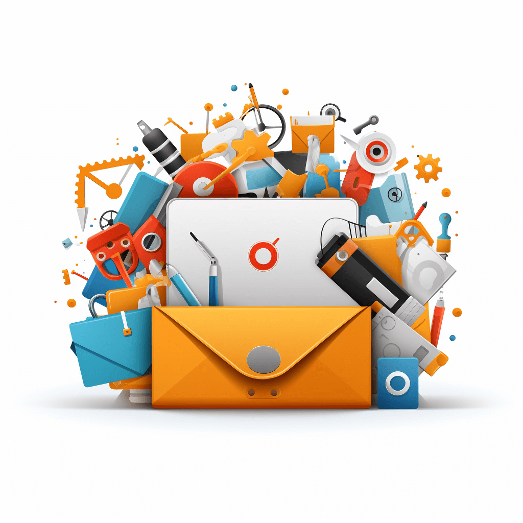 Toolkit of essential services and tools for a successful email marketing strategy.